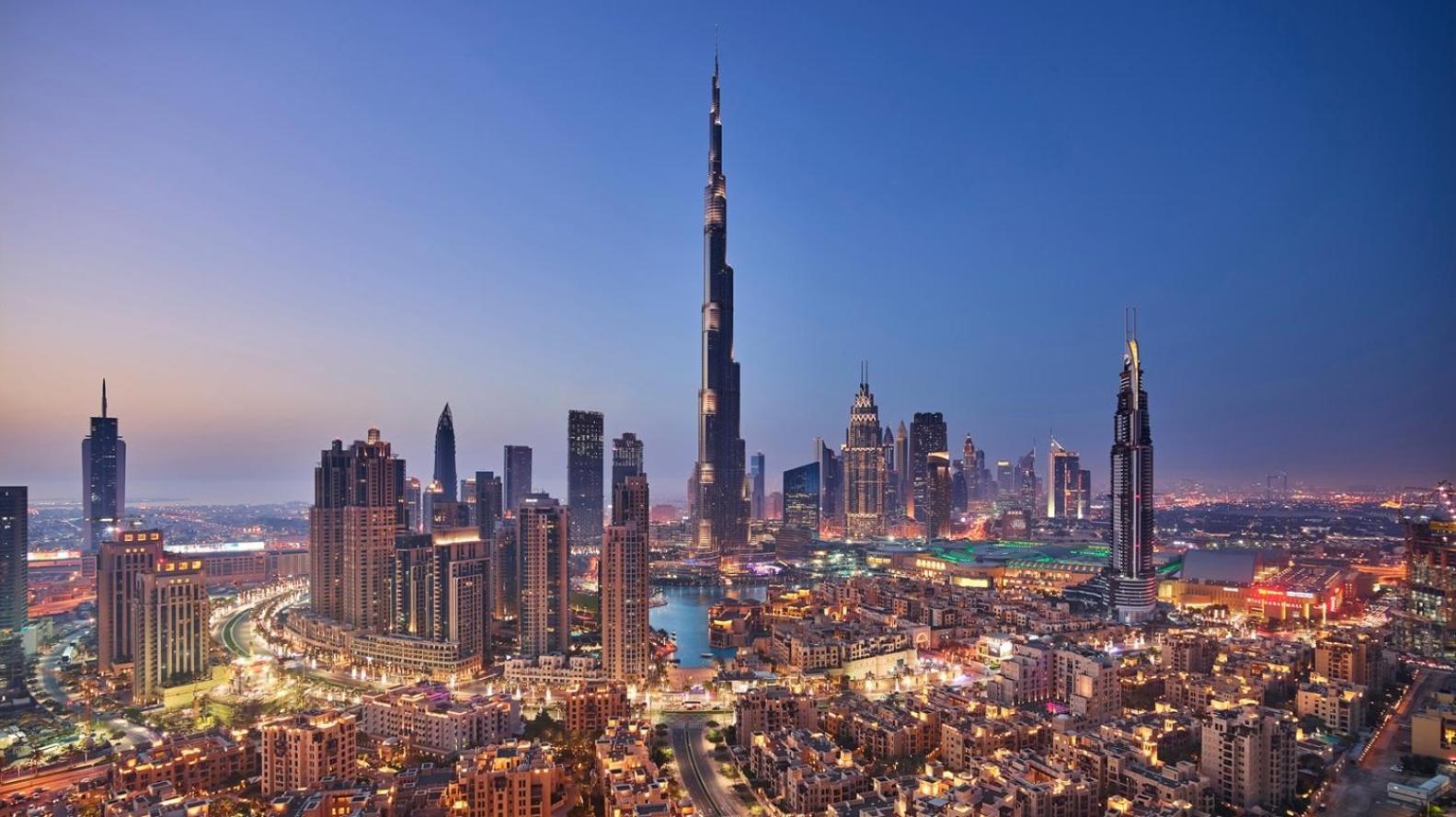 Апартаменти Trophy 2Br Aladdin Estate W Burj Khalifa View Дубай Екстер'єр фото